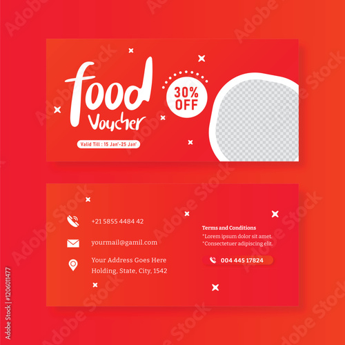Creative Discounts Offer Gift Voucher EPS Design Template	
