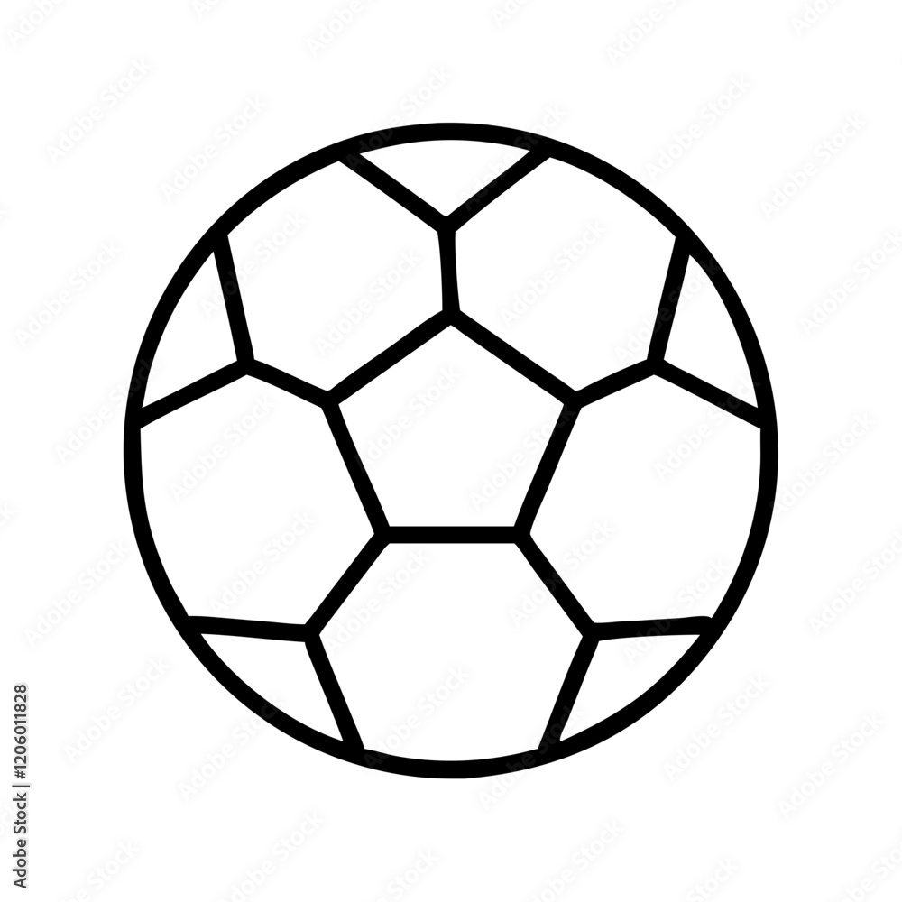 soccer ball icon, soccer ball line art - simple line art of soccer ball, perfect for soccer ball logos and icons soccer ball icon, soccer ball line art - simple line art of soccer ball, perfect for soccer ball logos and icons