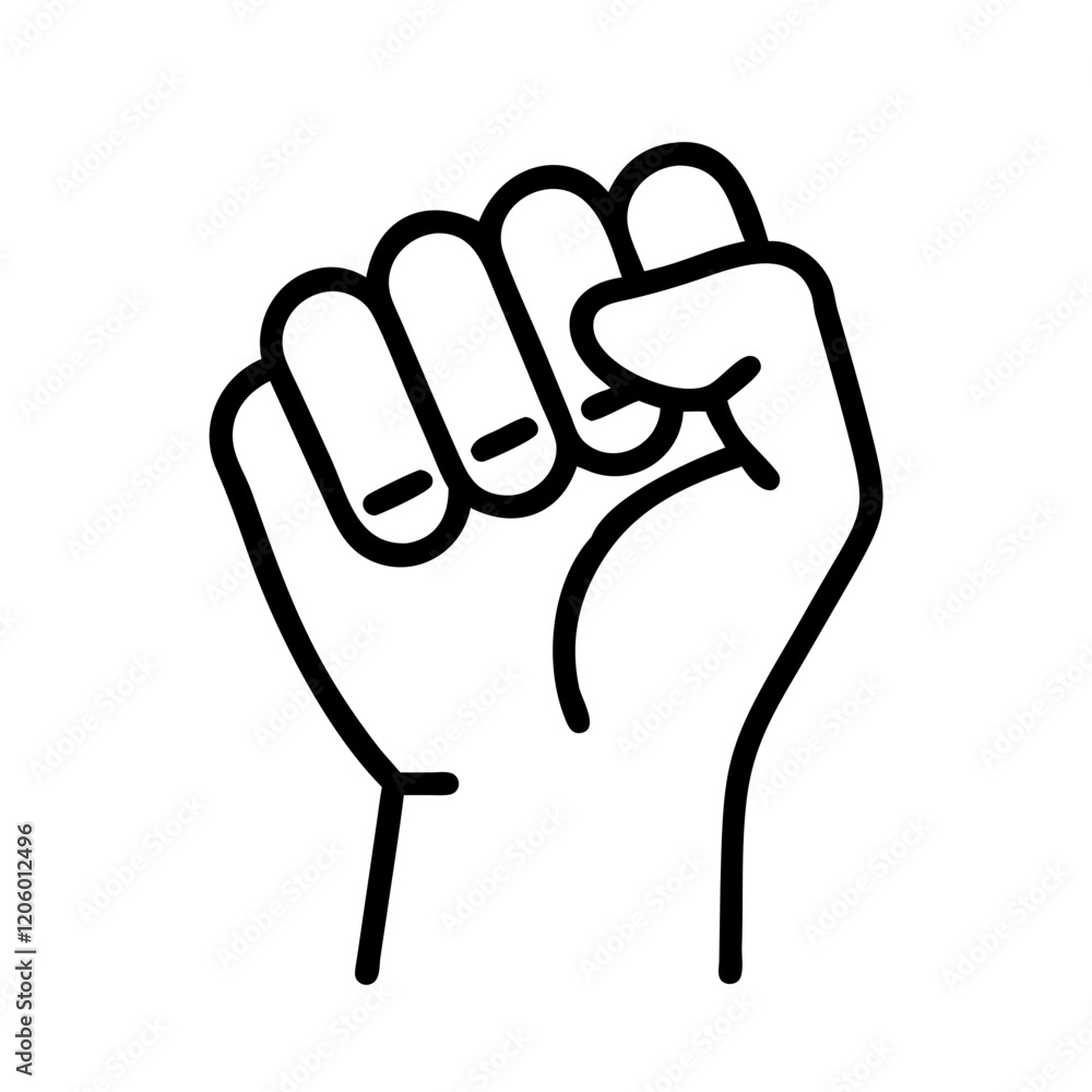 solidarity fist icon, solidarity fist line art - simple line art of solidarity fist, perfect for solidarity fist logos and icons solidarity fist icon, solidarity fist line art - simple line art of solidarity fist, perfect for solidarity fist logos and icons