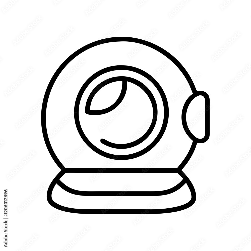 space helmet icon, space helmet line art - simple line art of space helmet, perfect for space helmet logos and icons space helmet icon, space helmet line art - simple line art of space helmet, perfect for space helmet logos and icons