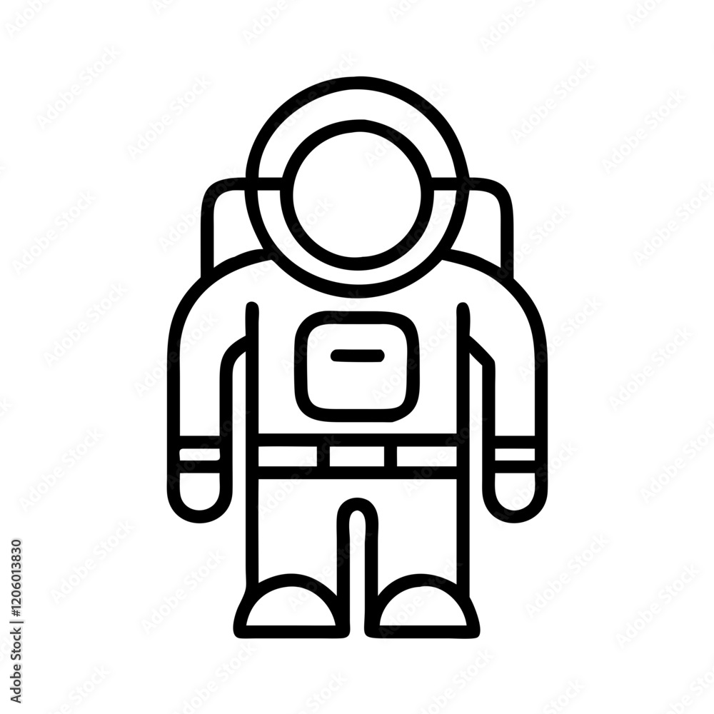 space suit icon, space suit line art - simple line art of space suit, perfect for space suit logos and icons space suit icon, space suit line art - simple line art of space suit, perfect for space suit logos and icons