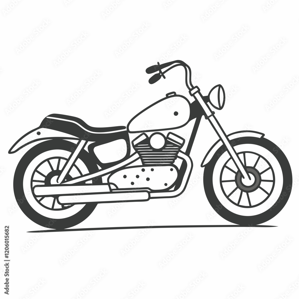 Fototapeta premium motorcycle isolated