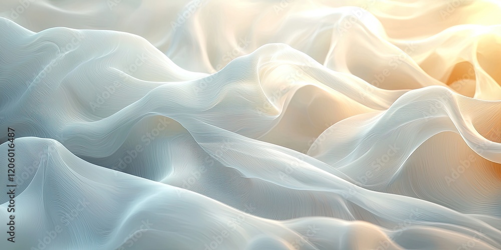 Obraz premium In this abstract scene, motion in nature is depicted through blurred patterns and natural hues, emphasizing organic forms' beauty and movement in a modern refined manner.