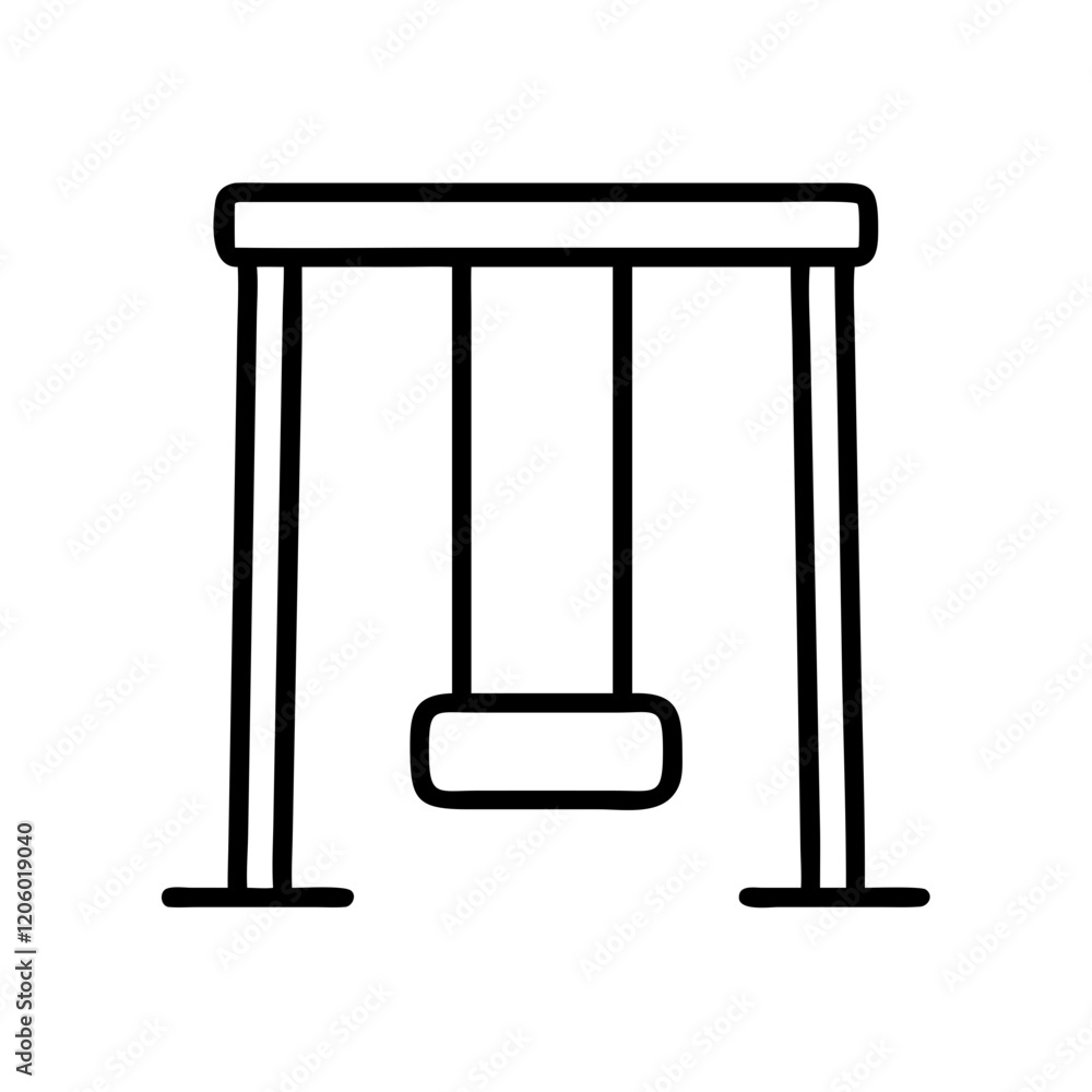 swing icon, swing line art - simple line art of swing, perfect for swing logos and icons swing icon, swing line art - simple line art of swing, perfect for swing logos and icons