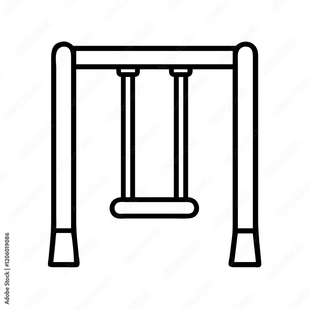 swing icon, swing line art - simple line art of swing, perfect for swing logos and icons swing icon, swing line art - simple line art of swing, perfect for swing logos and icons