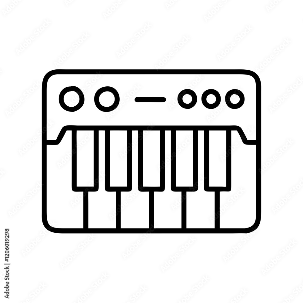 synthesizer icon, synthesizer line art - simple line art of synthesizer, perfect for synthesizer logos and icons synthesizer icon, synthesizer line art - simple line art of synthesizer, perfect for synthesizer logos and icons