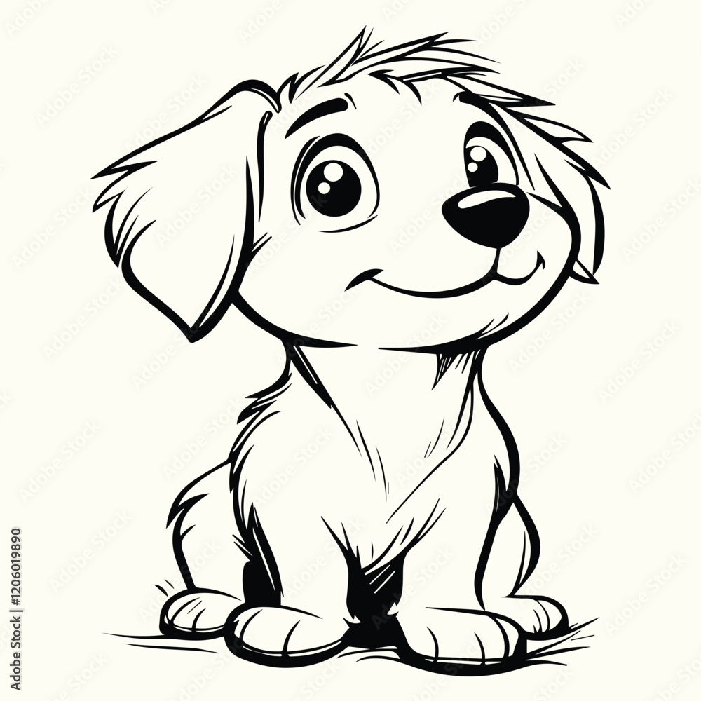 Cute Dog Line Art Minimalist and Adorable Dog Sketches for Art, Design, and Creative Projects Cute Dog Line Art Minimalist and Adorable Dog Sketches for Art, Design, and Creative Projects