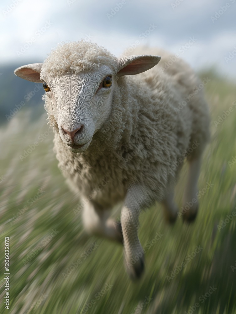 Fototapeta premium Sheep livestock animal mammal