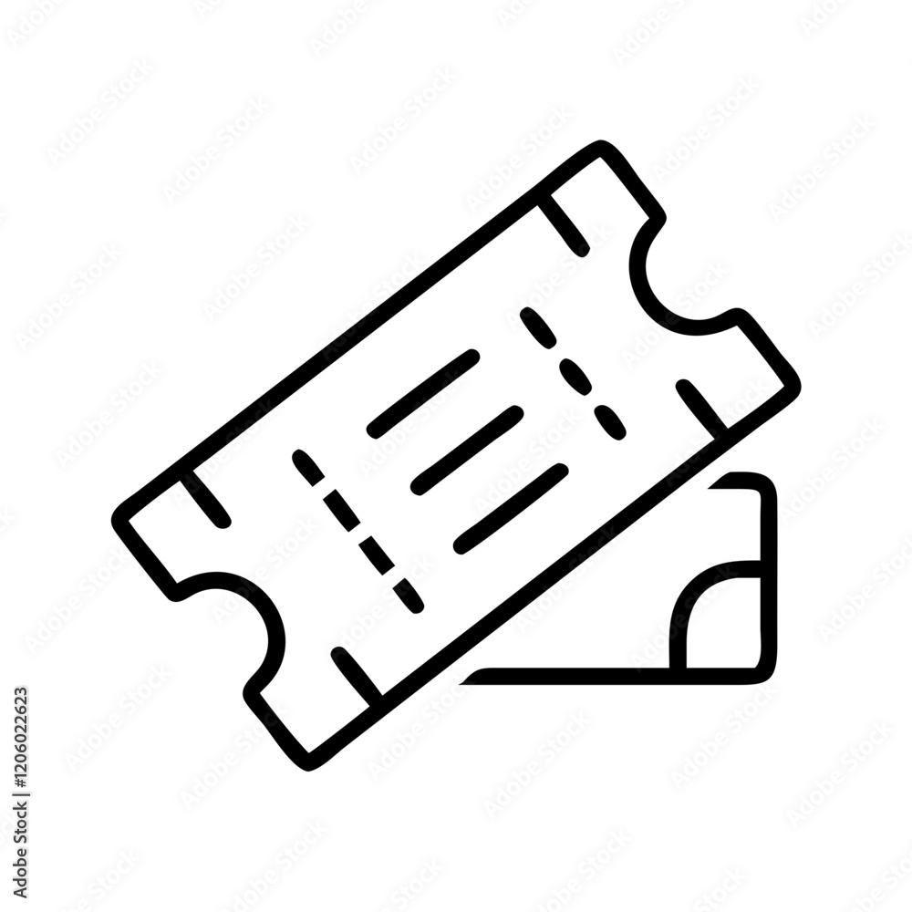 ticket icon, ticket line art - simple line art of ticket, perfect for ticket logos and icons ticket icon, ticket line art - simple line art of ticket, perfect for ticket logos and icons