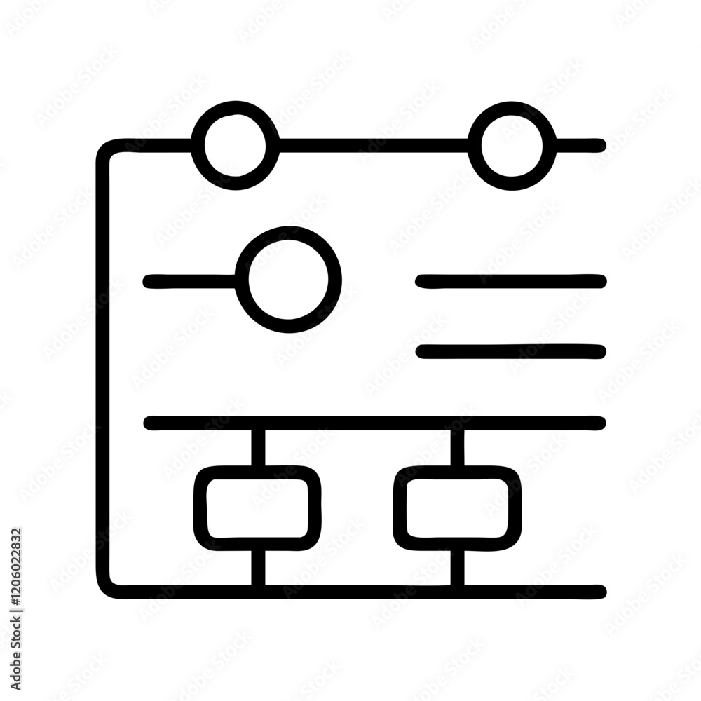 timeline icon, timeline line art - simple line art of timeline, perfect for timeline logos and icons timeline icon, timeline line art - simple line art of timeline, perfect for timeline logos and icons