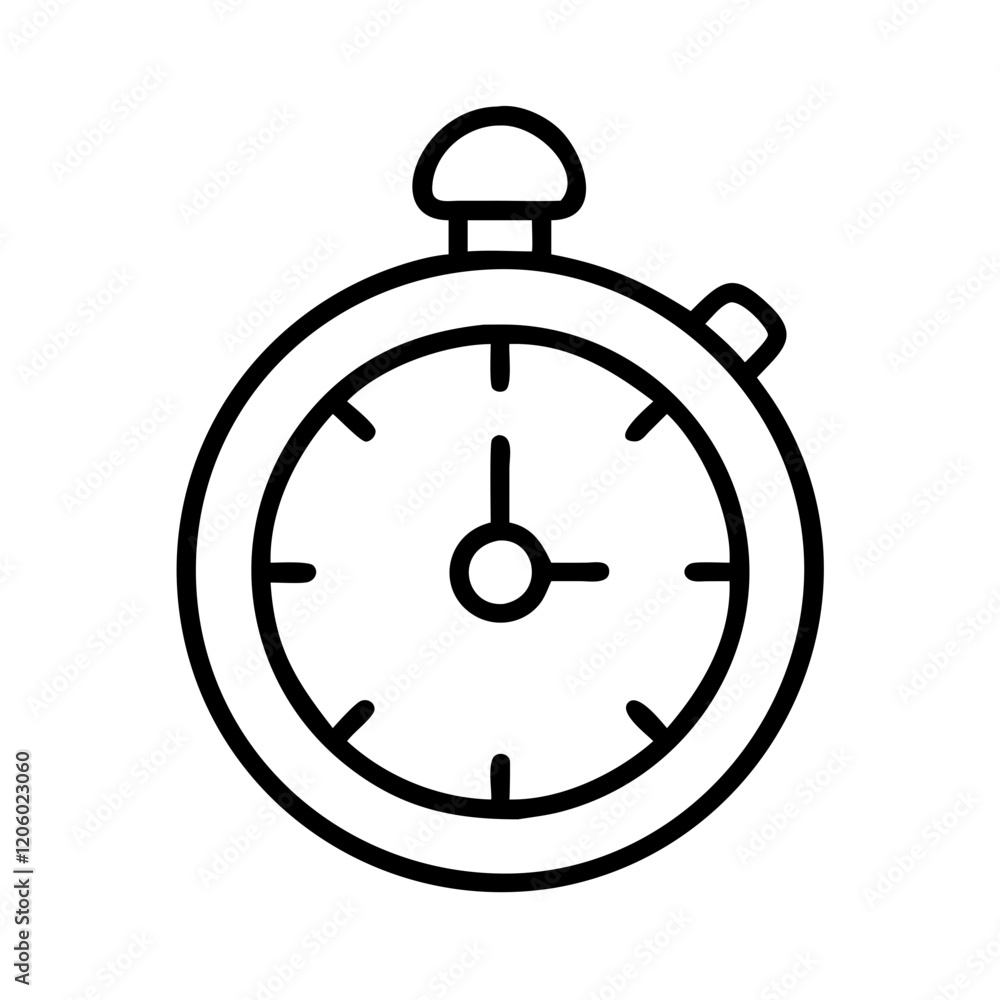 timer icon, timer line art - simple line art of timer, perfect for timer logos and icons timer icon, timer line art - simple line art of timer, perfect for timer logos and icons