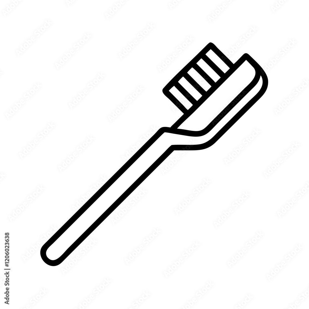 toothbrush icon, toothbrush line art - simple line art of toothbrush, perfect for toothbrush logos and icons toothbrush icon, toothbrush line art - simple line art of toothbrush, perfect for toothbrush logos and icons