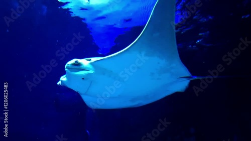 Oman cownose ray, its scientific name is Rhinoptera jayakari photo