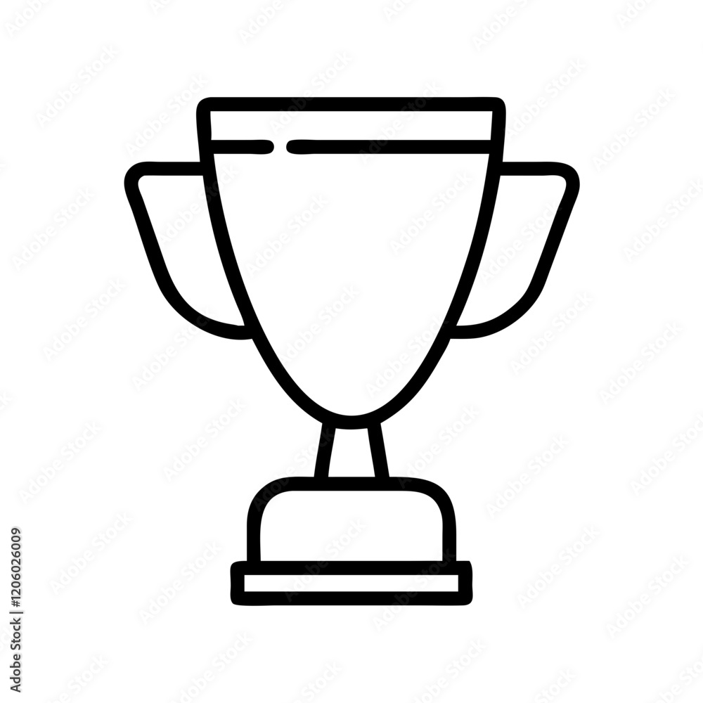 trophy icon, trophy line art - simple line art of trophy, perfect for trophy logos and icons trophy icon, trophy line art - simple line art of trophy, perfect for trophy logos and icons