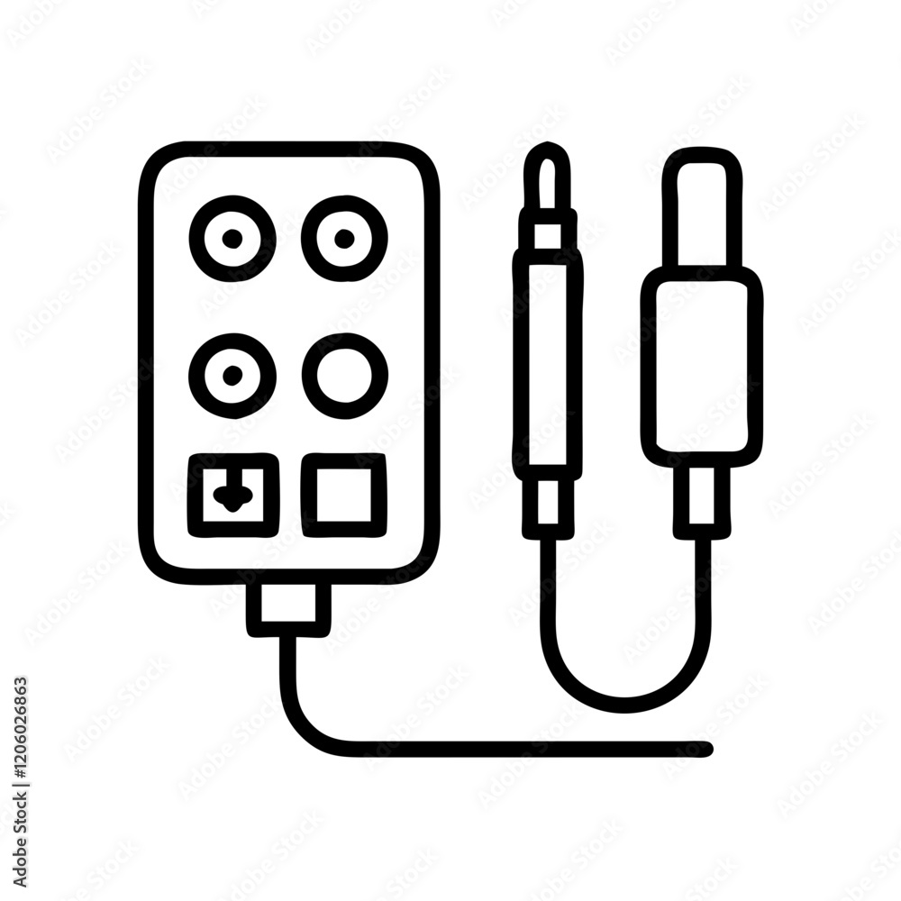 usb audio interface icon, usb audio interface line art - simple line art of usb audio interface, perfect for usb audio interface logos and icons usb audio interface icon, usb audio interface line art - simple line art of usb audio interface, perfect for usb audio interface logos and icons