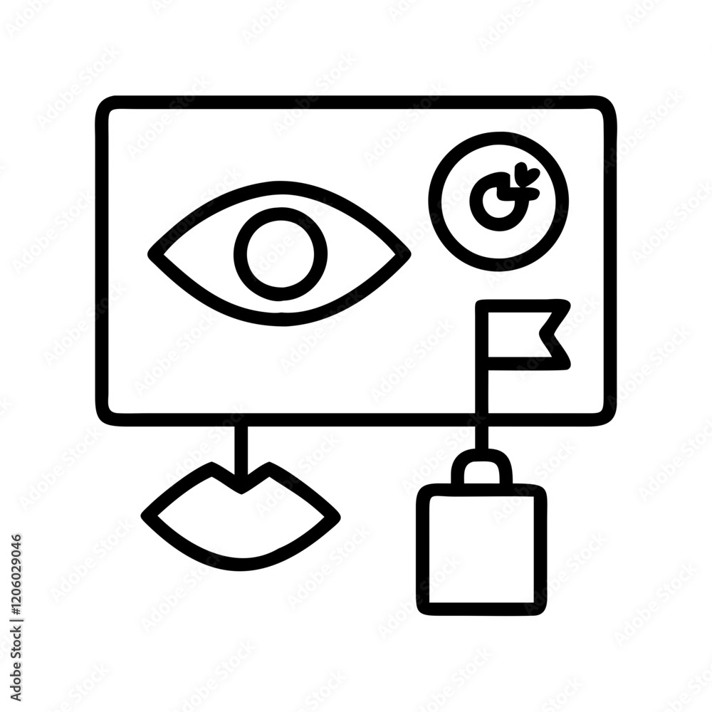 vision board icon, vision board line art - simple line art of vision board, perfect for vision board logos and icons vision board icon, vision board line art - simple line art of vision board, perfect for vision board logos and icons