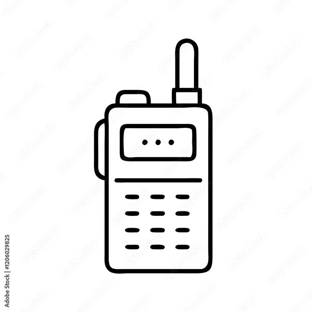 walkie talkie icon, walkie talkie line art - simple line art of walkie talkie, perfect for walkie talkie logos and icons walkie talkie icon, walkie talkie line art - simple line art of walkie talkie, perfect for walkie talkie logos and icons