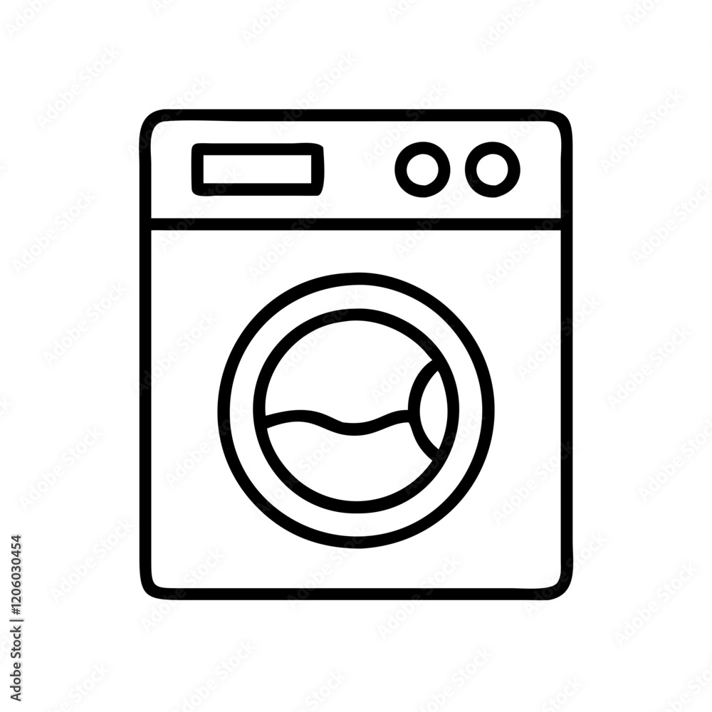 washing machine icon, washing machine line art - simple line art of washing machine, perfect for washing machine logos and icons washing machine icon, washing machine line art - simple line art of washing machine, perfect for washing machine logos and icons
