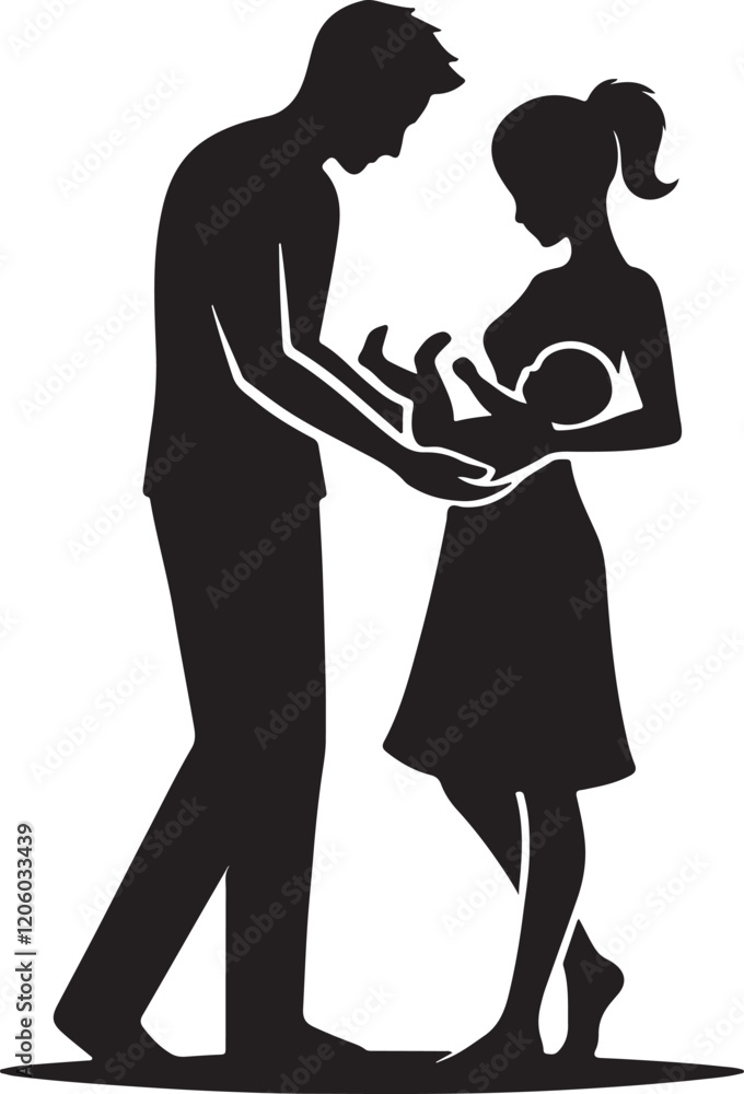 mother care her child silhouette victor design. mother care her child silhouette victor design.