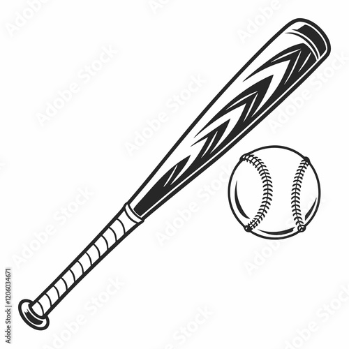 Baseball bat icon. Simple illustration of baseball bat Black vector illustration