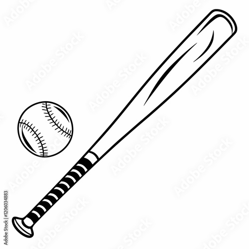 Baseball bat icon. Simple illustration of baseball bat Black vector illustration