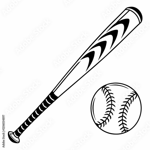 Baseball bat icon. Simple illustration of baseball bat Black vector illustration