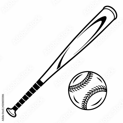 Baseball bat icon. Simple illustration of baseball bat Black vector illustration