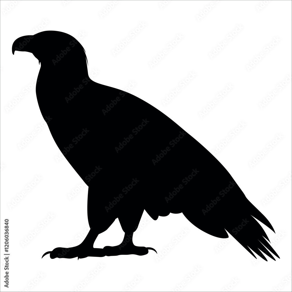 Fototapeta premium American Eagle Bird Silhouette Vector illustration