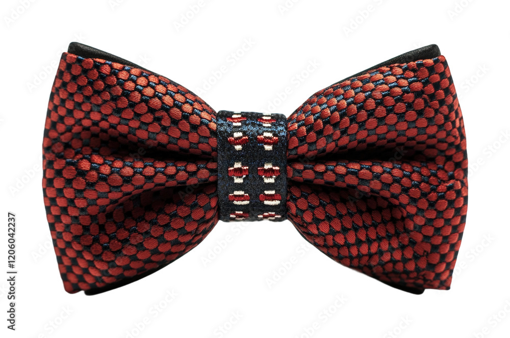 Elegant red bowtie fashion accessories studio setting minimalist viewpoint style and sophistication isolated on transparent background Elegant red bowtie fashion accessories studio setting minimalist viewpoint style and sophistication isolated on transparent background