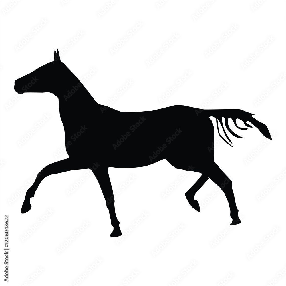 Fototapeta premium silhouette of a horse