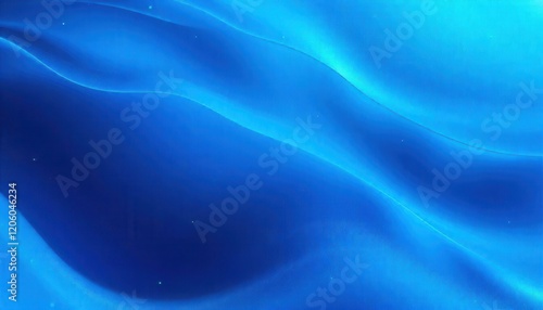 Abstract Flowing Blue Fabric Texture Background