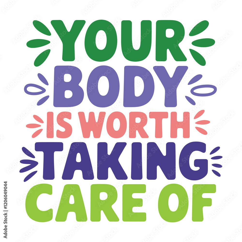 Love Your Body Care for It Daily Feminine Hygiene and Self Love Typography Love Your Body Care for It Daily Feminine Hygiene and Self Love Typography
