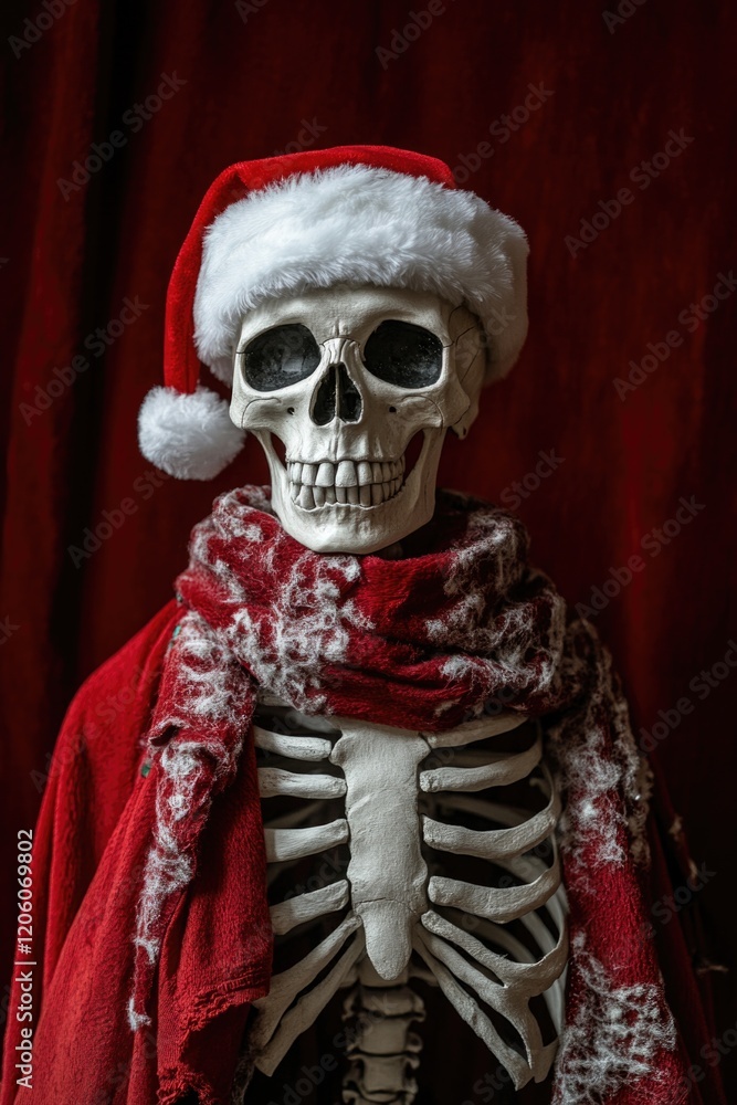 Skeleton in Santa Hat Skeleton in Santa Hat