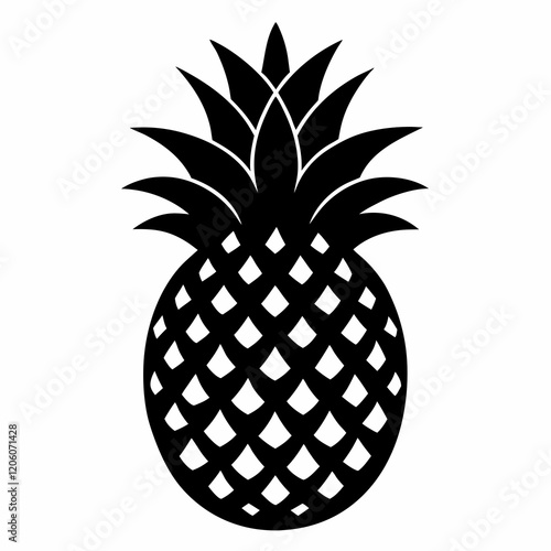 Pineapple Silhouette Vector Art