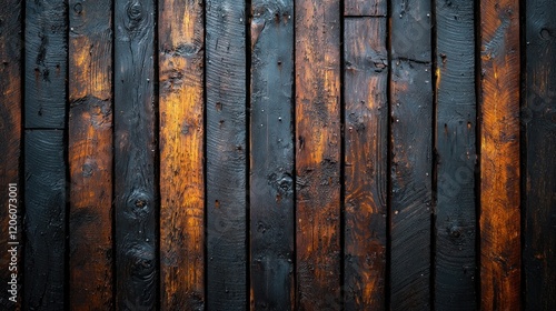 Charred Wood Texture: Dark and Rustic Background photo