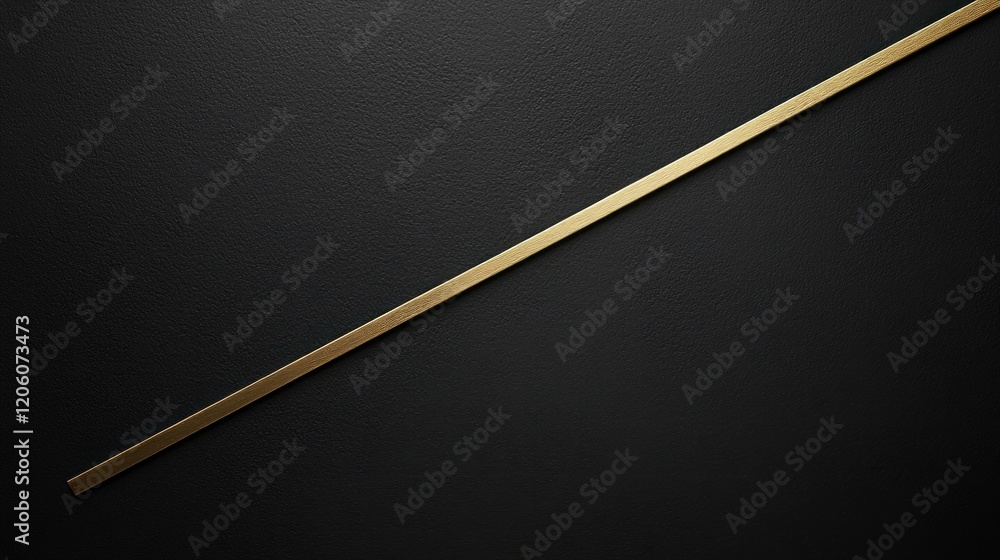 Minimalist black background with a single gold line creating a simple yet elegant design Minimalist black background with a single gold line creating a simple yet elegant design
