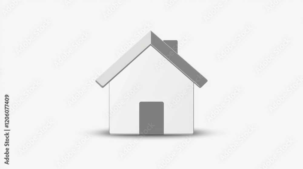 a simple house icon, ideal for real estate and mortgage, highlighting architecture and home ownership in a clear style a simple house icon, ideal for real estate and mortgage, highlighting architecture and home ownership in a clear style