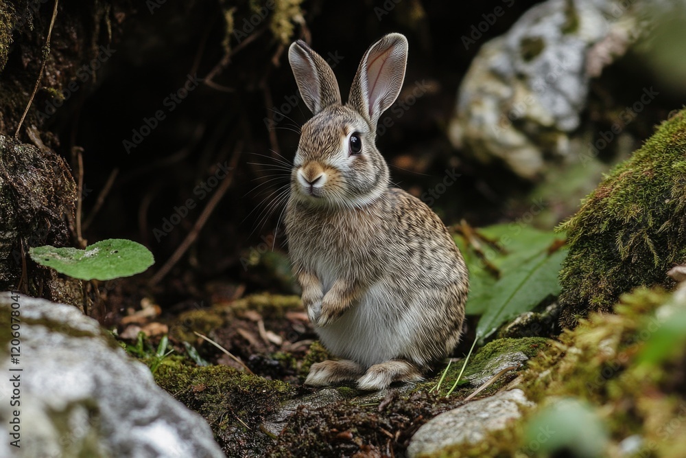 Fototapeta premium Rabbit in forest