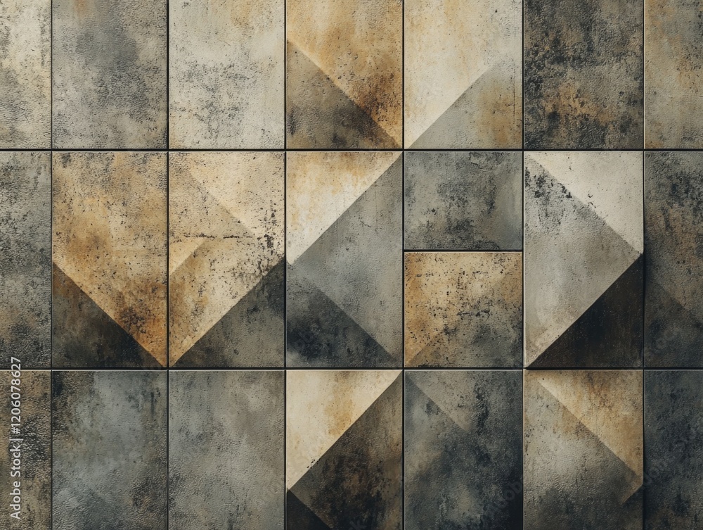 Fototapeta premium Tiled Wall Squares