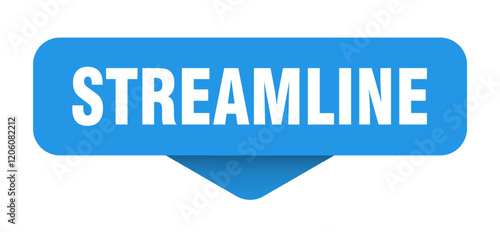 Εκτύπωση καμβά streamline sticker. streamline sign on transparent background