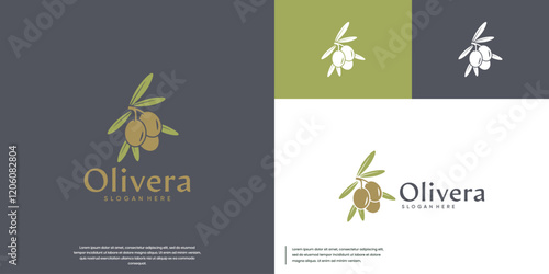 beauty logo with natural ingredients, olive oil, balance, graphic vector template.