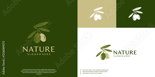 natural essential ingredients, olive oil, extracts, beauty and health, graphic design illustration.