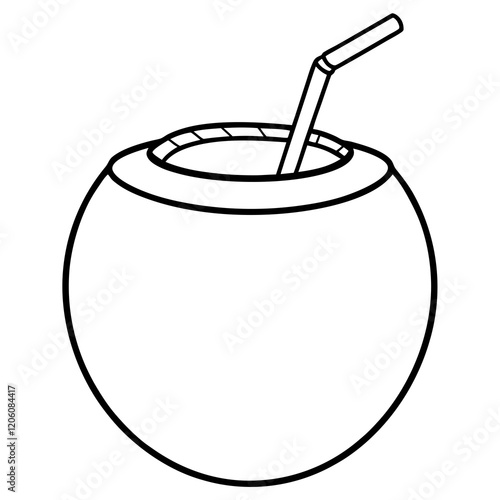 Tropical Coconut Vector