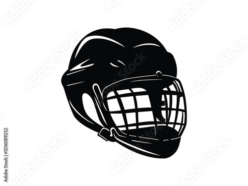 Canvas Print Hockey Helmet Silhouettes Pack