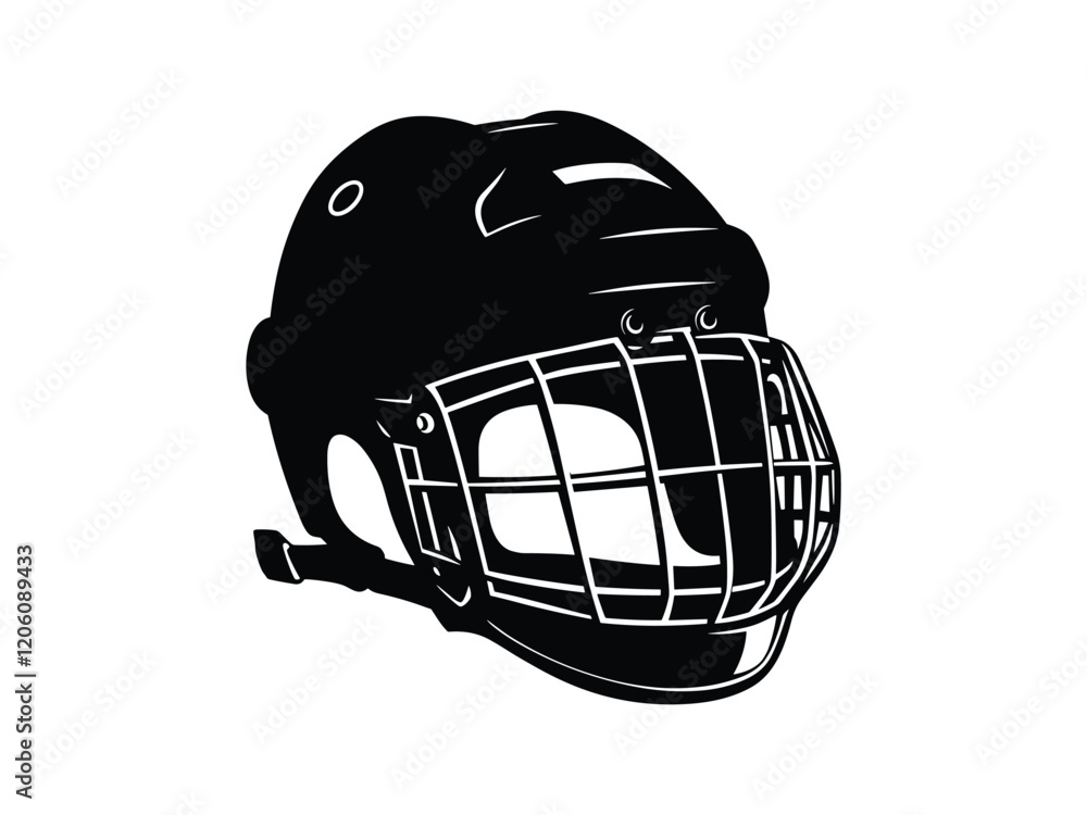 Fototapeta premium Hockey Helmet Silhouettes Pack