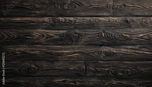  Texture en bois rustique sombre dotée d'un effet tridimensionnel, parfaite pour une arrière-plan moderne, en bois sombre photo