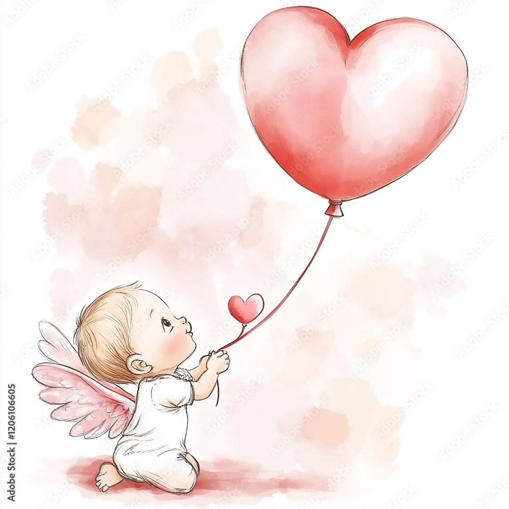 child wiht heart ballon child wiht heart ballon