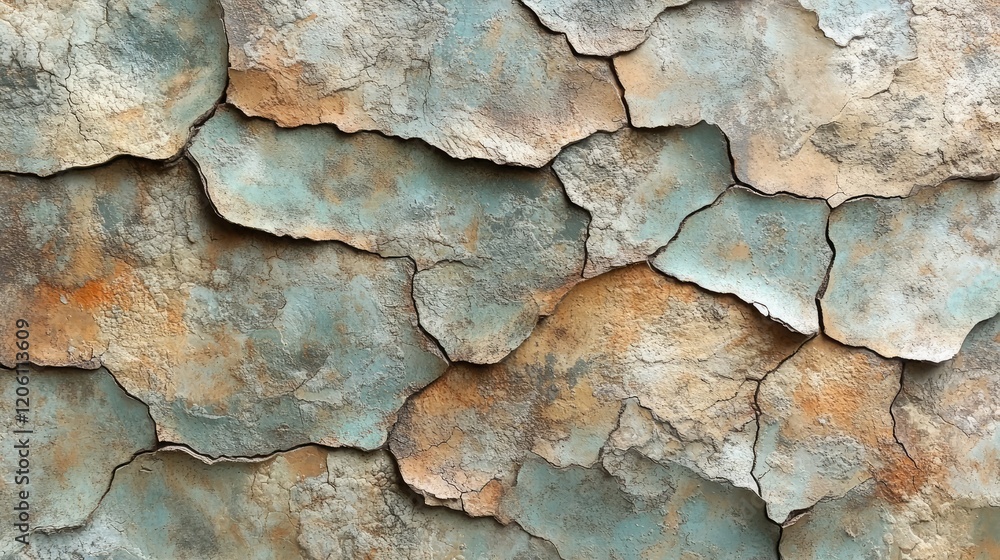 A textured surface resembling cracked paint or weathered stone in earthy tones. A textured surface resembling cracked paint or weathered stone in earthy tones.