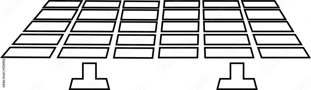 Solar system plates icon . The main solar panel types flat and line vector of monocrystalline polycrystalline and thin film solar energy panel with Sun isolated on transparent background Solar system plates icon . The main solar panel types flat and line vector of monocrystalline polycrystalline and thin film solar energy panel with Sun isolated on transparent background