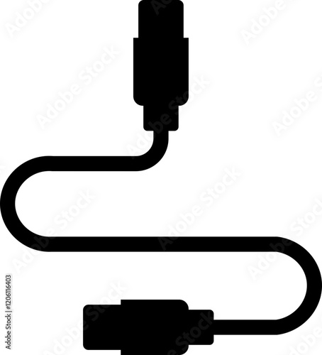 USB cable port icon. USB type C A lightning and micro usb mobile phone charger vector isolated transparent. Plug adapter symbol. Electronic device connector. Smartphone charger sign